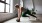 a person working out with a ball